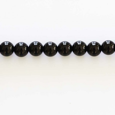 BeauMonde Bijoux - Onyx 6 mm perle ronde A Brésil