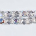 Perle 12 mm verre de Bohême grandes facettes