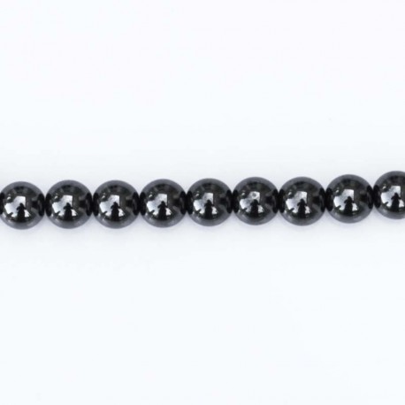 BeauMonde Bijoux - Hématite 6/6.1 mm environ perle ronde avec trou 1.1mm environ Chine