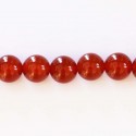 BeauMonde Bijoux - Cornaline 10/10.4 mm environ perle ronde (agate rouge) A Brésil
