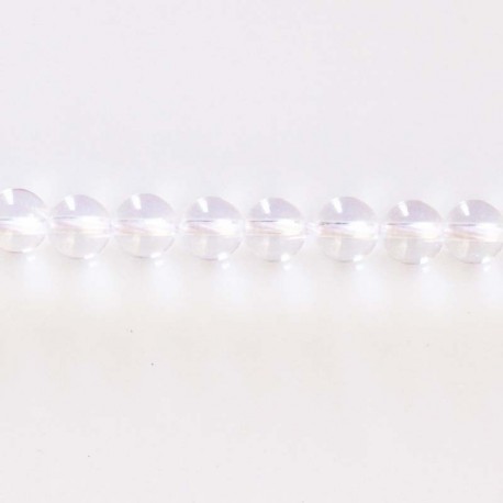 BeauMonde Bijoux - Cristal de roche 6/6.2 mm environ perle ronde AA Brésil