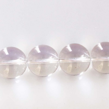 BeauMonde Bijoux - Cristal de roche 15.9/16.3 mm environ perle ronde AA Brésil