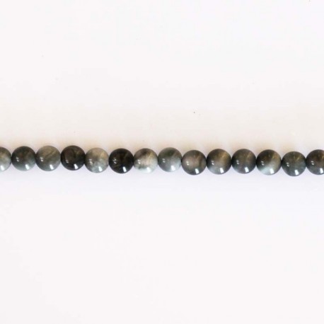 BeauMonde Bijoux - Eagle eye 4 mm perle ronde A (oeil d'aigle) Afrique du Sud