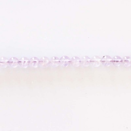 Amethyst light 4 mm round bead - BeauMonde Bijoux