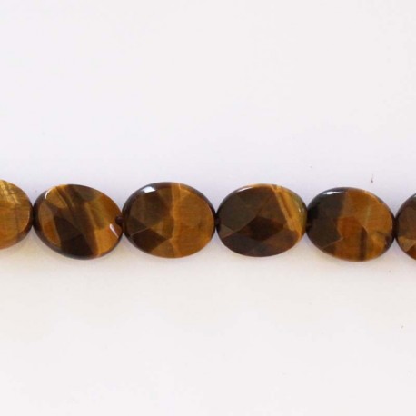 Tiger eye 8x10 mm oval faceted - BeauMonde Bijoux