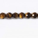 Tiger eye bead 8 mm faceted round - BeauMonde Bijoux