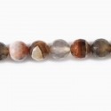 Agate Botswana 10 mm bead round faceted - BeauMonde Bijoux