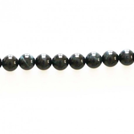 Falcon eye round bead 6 mm - BeauMonde Bijoux