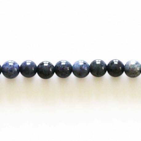 Dumortierite 6 mm round bead - BeauMonde Bijoux