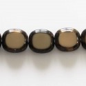 BeauMonde Bijoux - Perle 17x16 mm de bohême rectangle beige/taupe