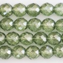 Pearl faceted 10 mm green