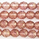 Pearl faceted 10 mm light pink