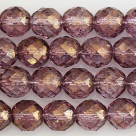 Pearl faceted 10 mm purple - BeauMonde Bijoux