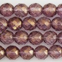 Perle à facettes 10 mm violet