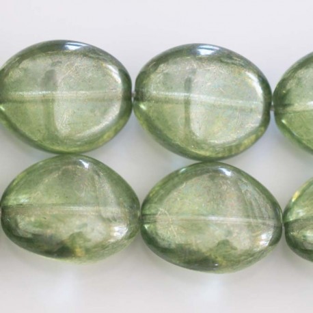 BeauMonde Bijoux - Perle galet 25x20mm vert
