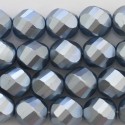 BeauMonde Bijoux - Perle laquée 12 mm ronde grandes facettes bleu