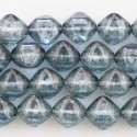 BeauMonde Bijoux - Perle 12mm carré diagonal bleu