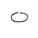 BeauMonde Bijoux - Anneau ovale 6x9.5 mm fil 1.2mm int 3.6x7.6mm titanium