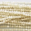 BeauMonde Bijoux - Nacre 2 mm blanche perle ronde A Indonésie