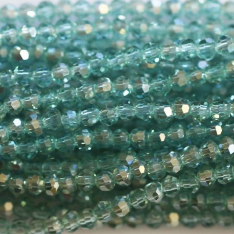 Glass bead 3 mm round faceted - BeauMonde Bijoux