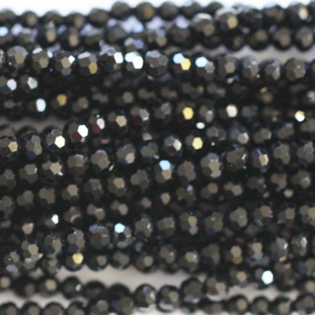 Glass bead 3 mm round faceted - BeauMonde Bijoux