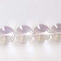 Cristal de roche 13.8/14.5 mm environ perle ronde AA Brésil