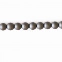 BeauMonde Bijoux - Hématite mate 6 mm environ perle ronde