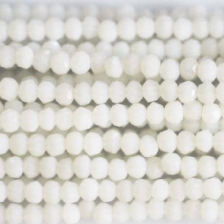 Glass bead 3 mm round faceted - BeauMonde Bijoux