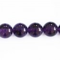 Amethyst 12 mm round Pearl A