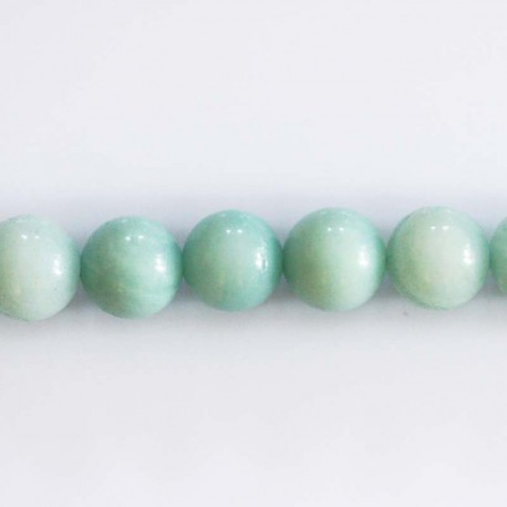 BeauMonde Bijoux - Amazonite 10/10.5 mm perle ronde A Chine