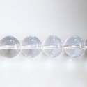 Cristal de roche 12 mm environ perle ronde AA Brésil