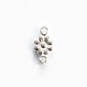 Pendentif fleur 7mm avec 2 anneaux
