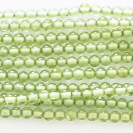 Peridot 2 mm round bead - BeauMonde Bijoux