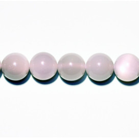 BeauMonde Bijoux - Pierre de lune 6 mm blanche perle ronde 6 mm AA Sri Lanka
