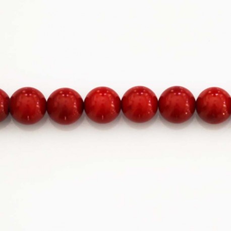 Sea bamboo 10 mm tinted round bead - BeauMonde Bijoux