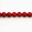 Sea bamboo 10 mm tinted round bead
