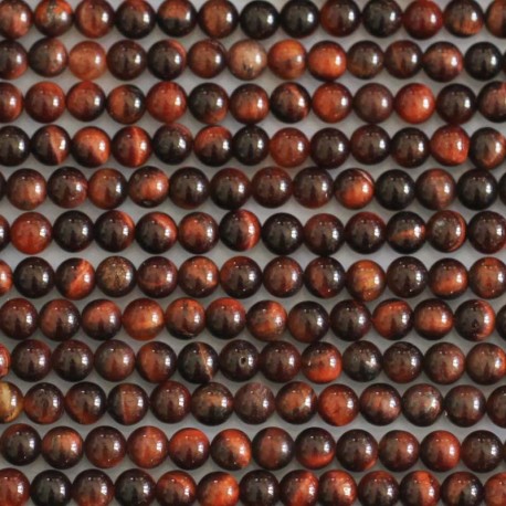 Bull eye 4 mm round bead - BeauMonde Bijoux