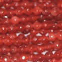 Jade tinted 4 mm round faceted beads - BeauMonde Bijoux