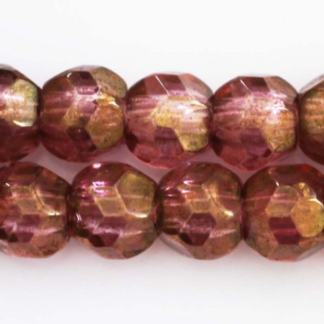 Bohemian pearls faceted 10 mm big hole - BeauMonde Bijoux