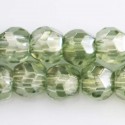 Perles Bohème 10 mm à facettes trou de 4mm environ