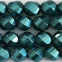 Bohemian beads 8 mm round faceted mother-of-pearl