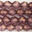 Perles 8 mm rondes facetées de bohème