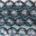 Perles 8 mm rondes facetées de bohème