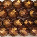 Bohemian beads 8 mm round faceted