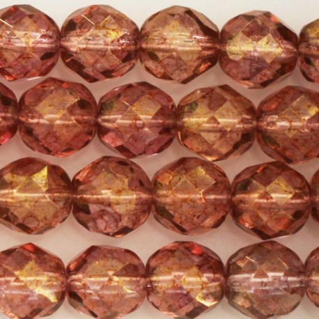 Bohemian beads 8 mm round faceted - BeauMonde Bijoux