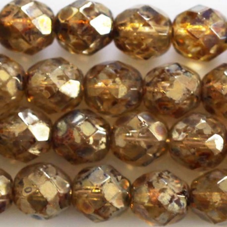 Bohemian beads 8 mm round faceted - BeauMonde Bijoux