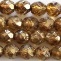 Bohemian beads 8 mm round faceted