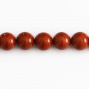 BeauMonde Bijoux - Jaspe rouge 10 mm environ perle ronde A+ Vénézuela