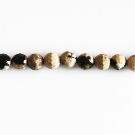 BeauMonde Bijoux - Agate 6 mm perle ronde facetée