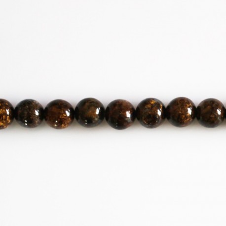 BeauMonde Bijoux - Bronzite 6 mm perle ronde A Brésil